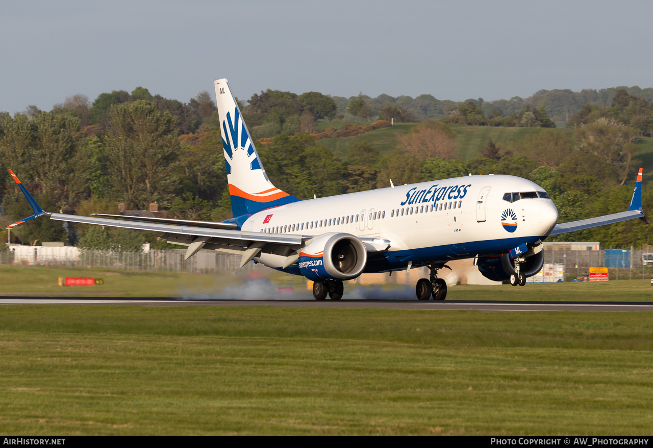 Aircraft Photo of TC-SML | Boeing 737-8 Max 8 | SunExpress | AirHistory.net #817353