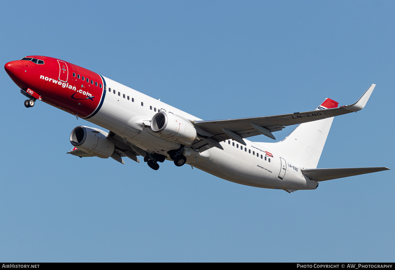 Aircraft Photo of LN-ENO | Boeing 737-800 | Norwegian | AirHistory.net #817385