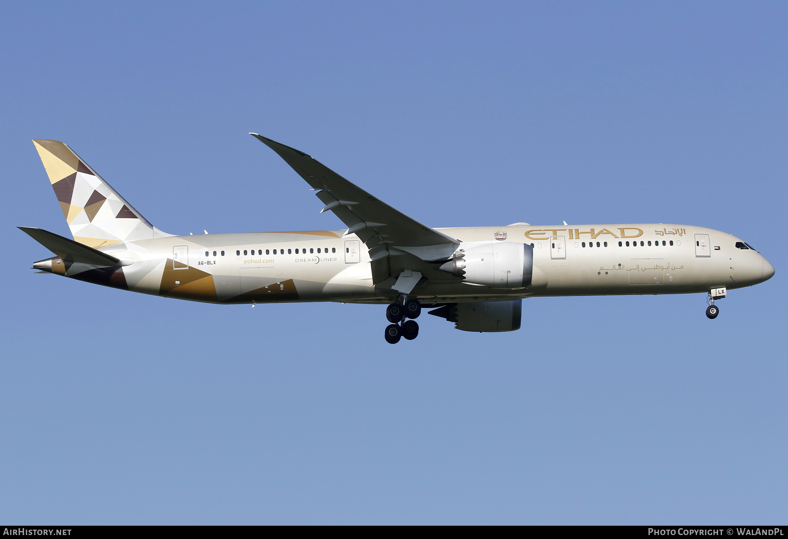 Aircraft Photo of A6-BLX | Boeing 787-9 Dreamliner | Etihad Airways | AirHistory.net #817448