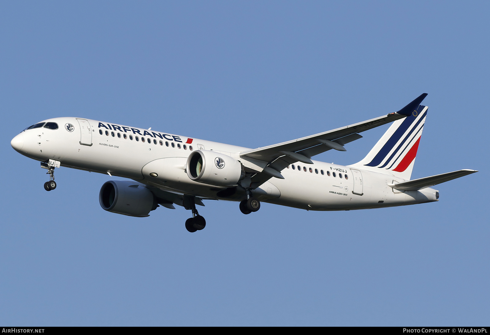 Aircraft Photo of F-HZUJ | Airbus A220-371 (BD-500-1A11) | Air France | AirHistory.net #817454