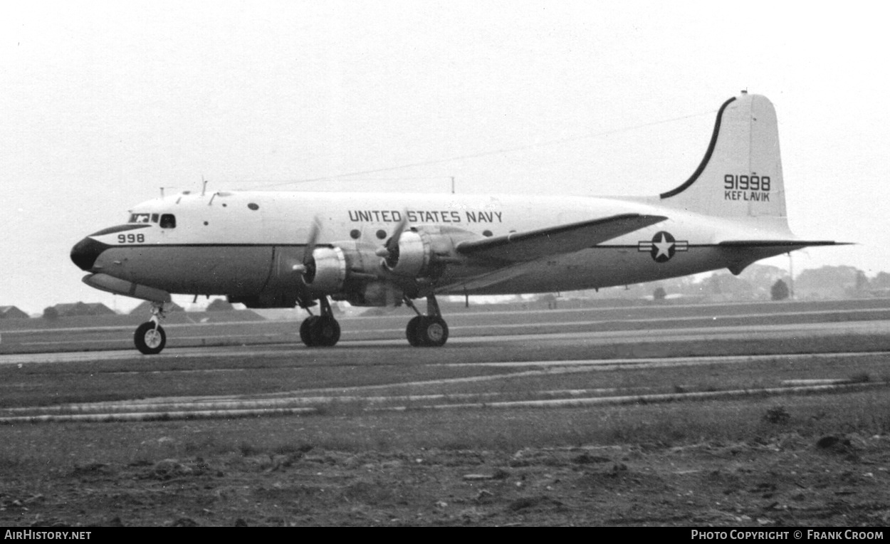Aircraft Photo of 91998 | Douglas C-54Q Skymaster | USA - Navy | AirHistory.net #817521