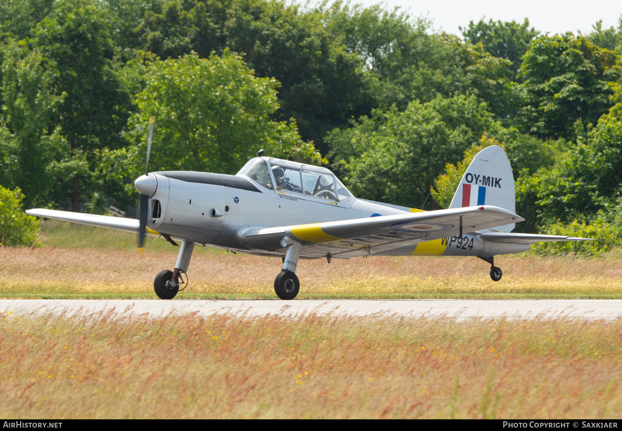 Aircraft Photo of OY-MIK / WP924 | De Havilland DHC-1 Chipmunk Mk22 | UK - Air Force | AirHistory.net #817533