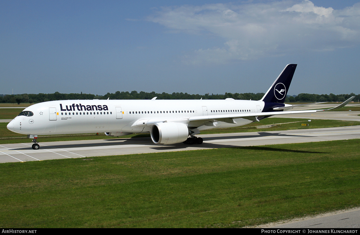 Aircraft Photo of D-AIXG | Airbus A350-941 | Lufthansa | AirHistory.net #817540