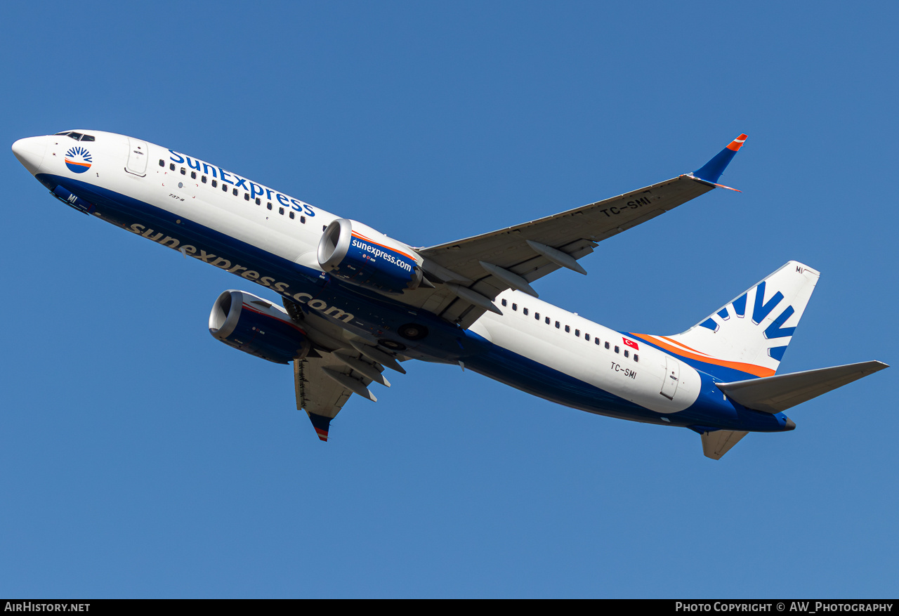 Aircraft Photo of TC-SMI | Boeing 737-8 Max 8 | SunExpress | AirHistory.net #817543
