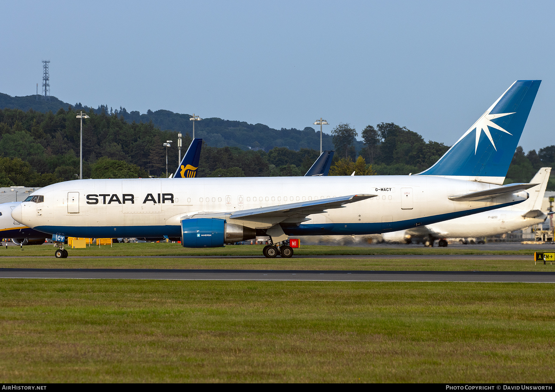 Aircraft Photo of G-MACY | Boeing 767-204/ER(BDSF) | Star Air | AirHistory.net #817592