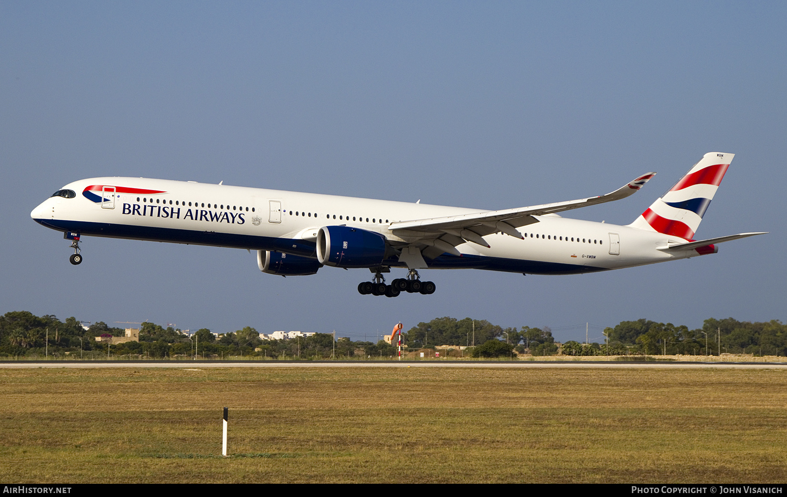 Aircraft Photo of G-XWBM | Airbus A350-1041 | British Airways | AirHistory.net #817595