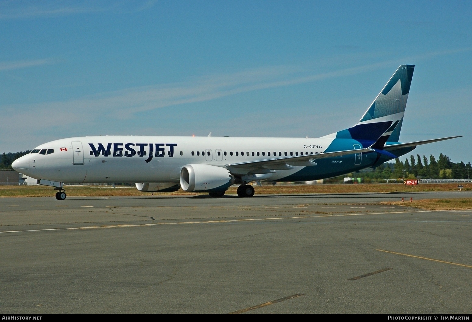 Aircraft Photo of C-GFVN | Boeing 737-8 Max 8 | WestJet | AirHistory.net #817603