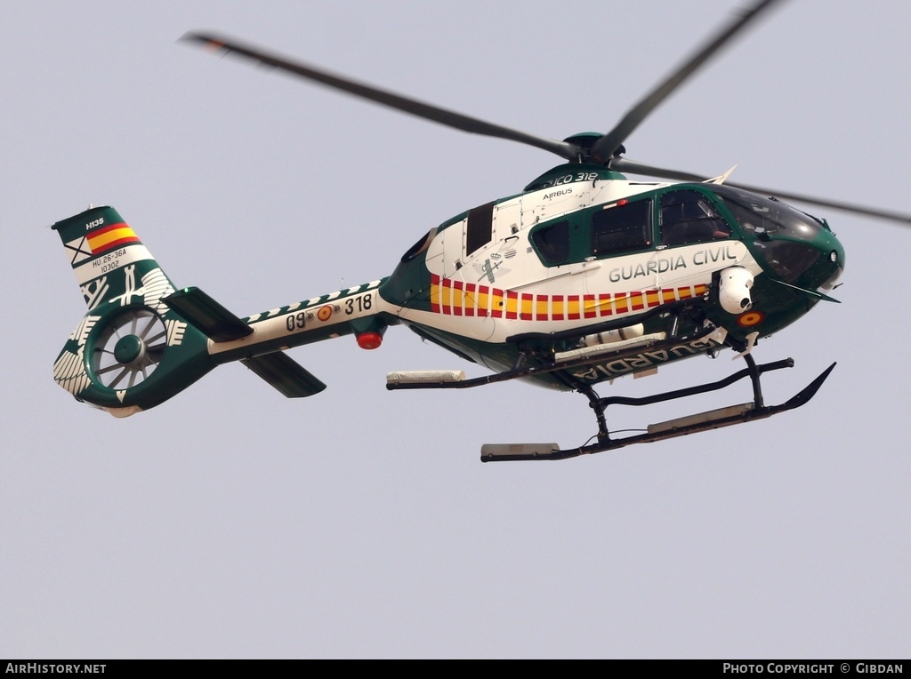 Aircraft Photo of HU.26-36A / 10302 | Airbus Helicopters EC-135P-3H (H135) | Spain - Guardia Civil | AirHistory.net #817606
