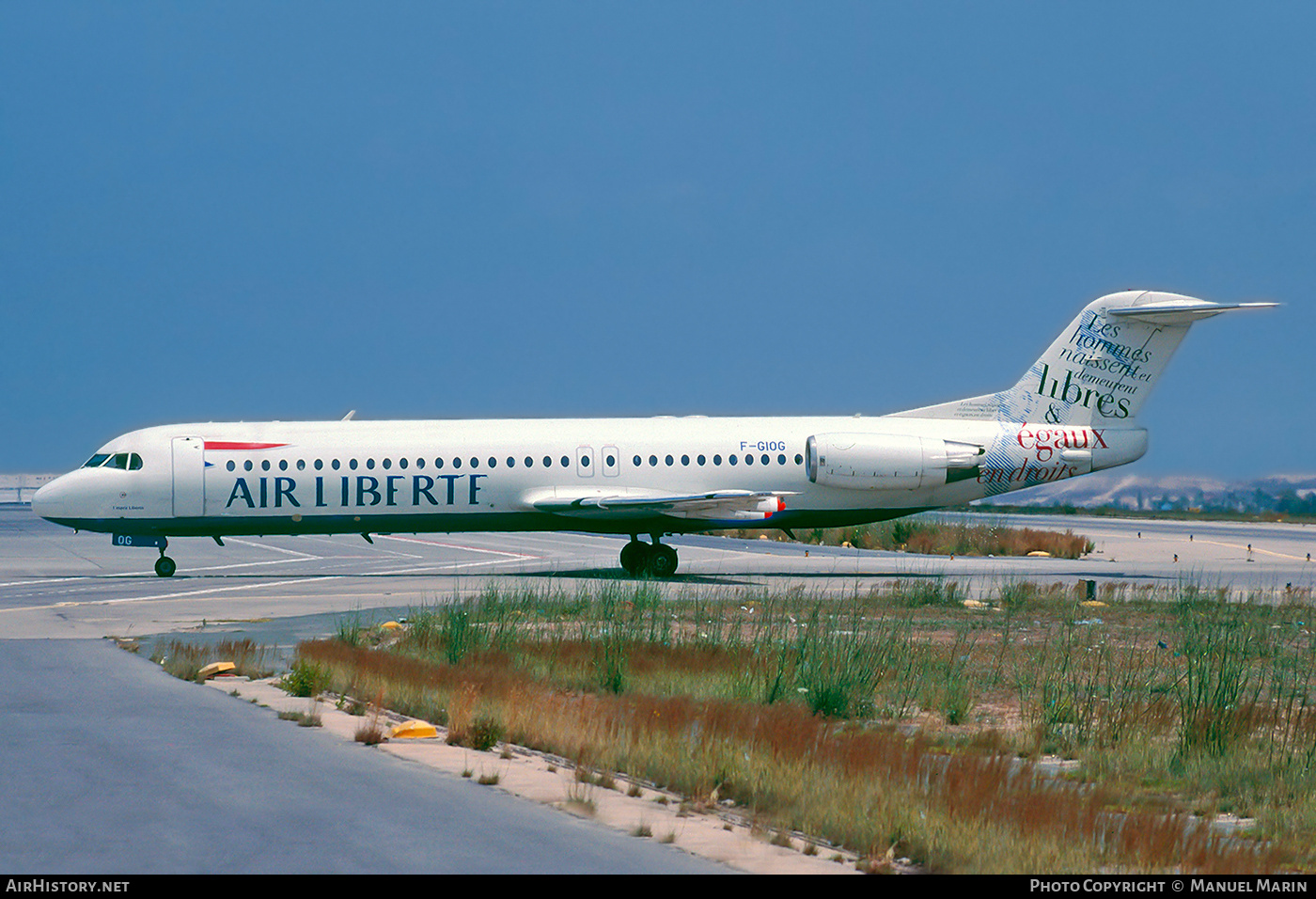 Aircraft Photo of F-GIOG | Fokker 100 (F28-0100) | Air Liberté | AirHistory.net #817621