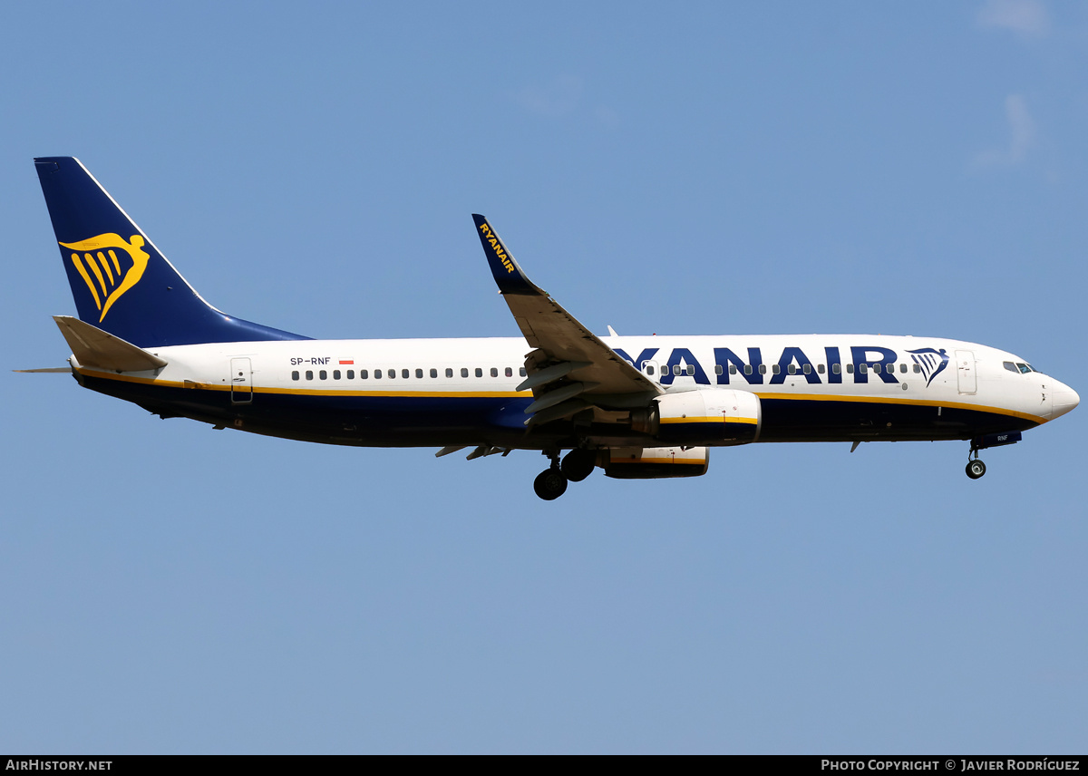 Aircraft Photo of SP-RNF | Boeing 737-8AS | Ryanair | AirHistory.net #817634