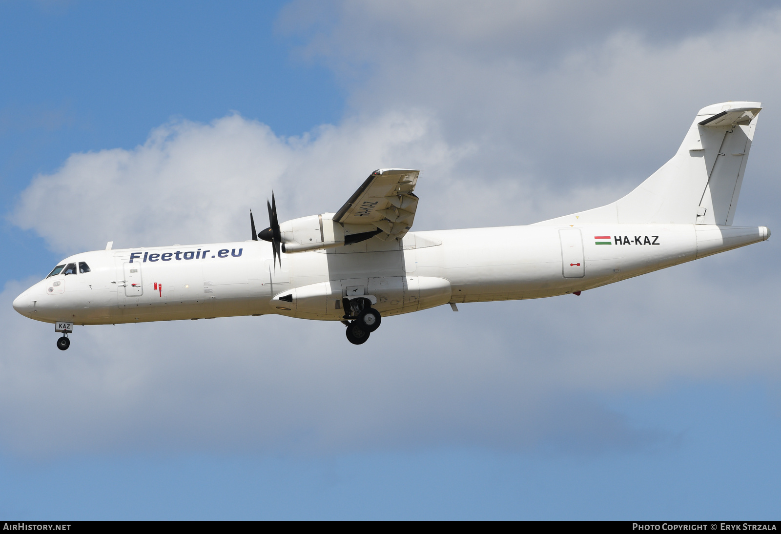 Aircraft Photo of HA-KAZ | ATR ATR-72-201/F | Fleet Air | AirHistory.net #817647