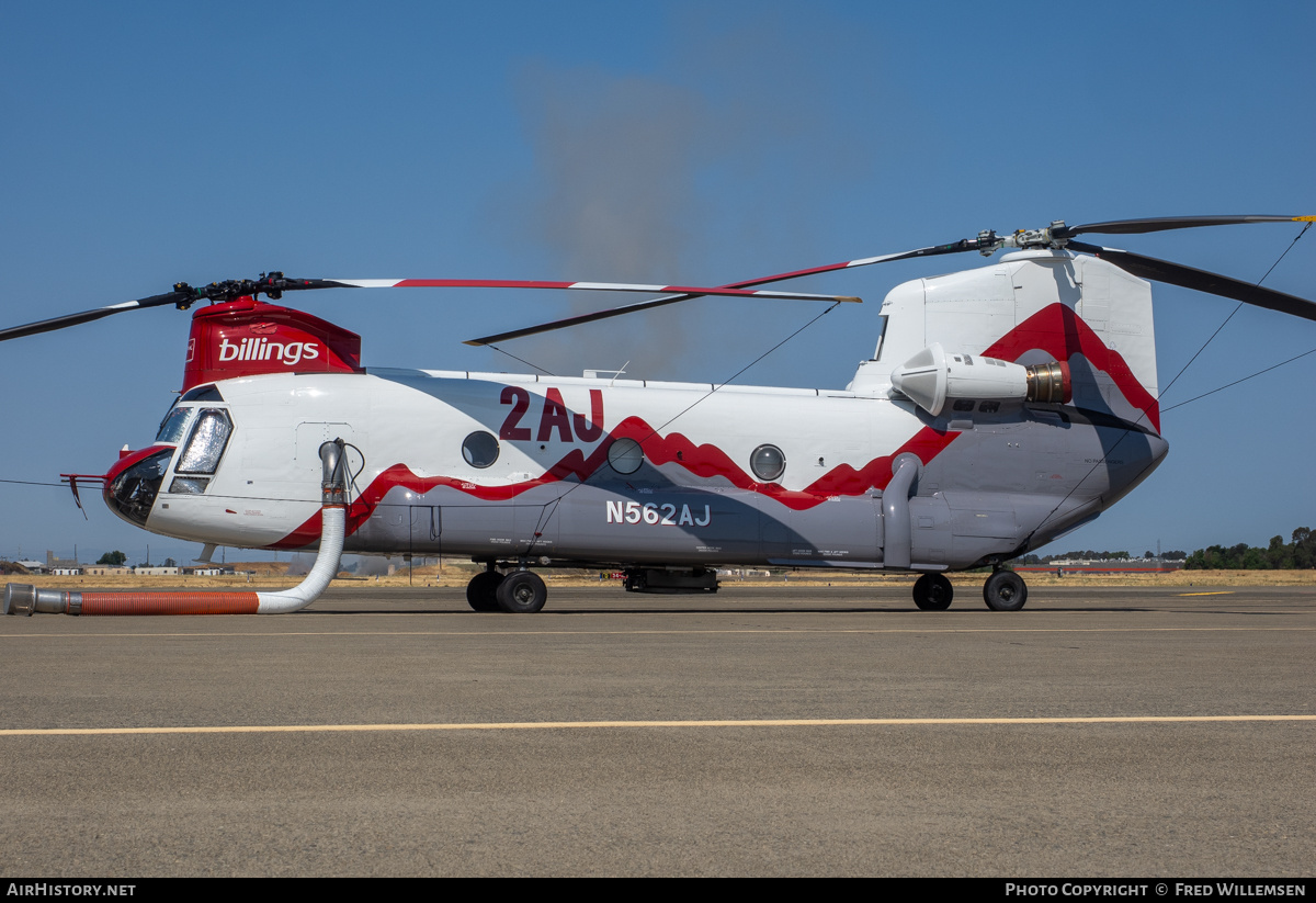Aircraft Photo of N562AJ | Boeing CH-47D Chinook (414) | Billings Flying Service | AirHistory.net #817667
