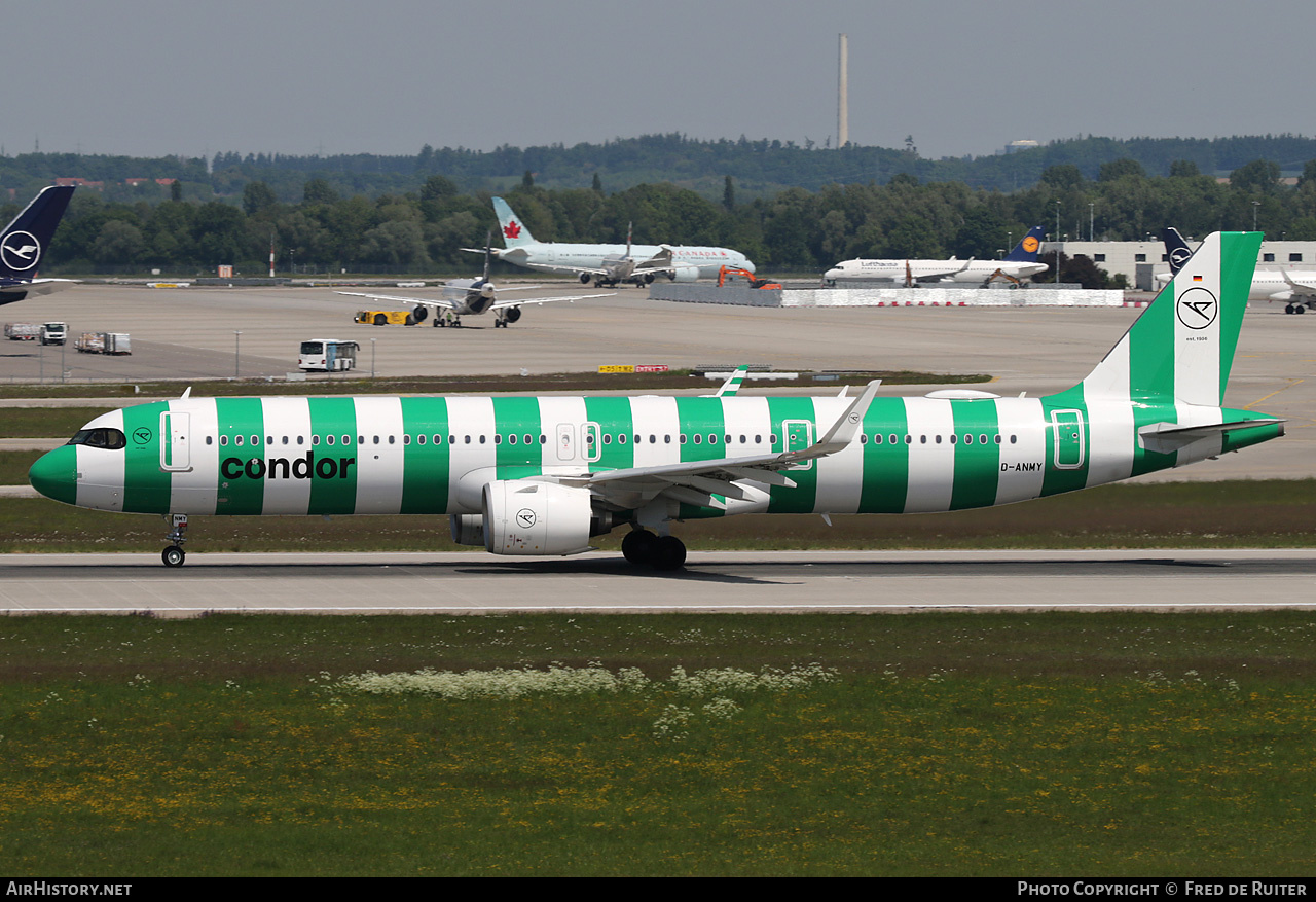 Aircraft Photo of D-ANMY | Airbus A321-271NX | Condor Flugdienst | AirHistory.net #817696