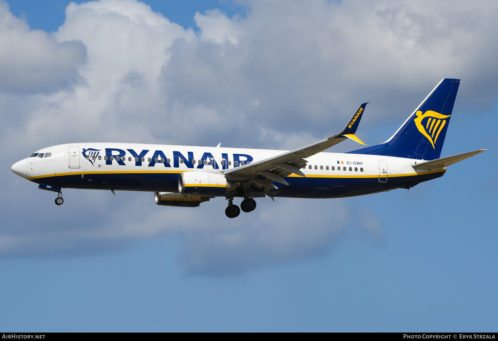 Aircraft Photo of EI-DWP | Boeing 737-8AS | Ryanair | AirHistory.net #817712