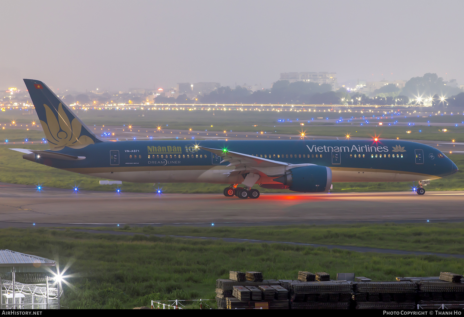 Aircraft Photo of VN-A871 | Boeing 787-9 Dreamliner | Vietnam Airlines | AirHistory.net #817740
