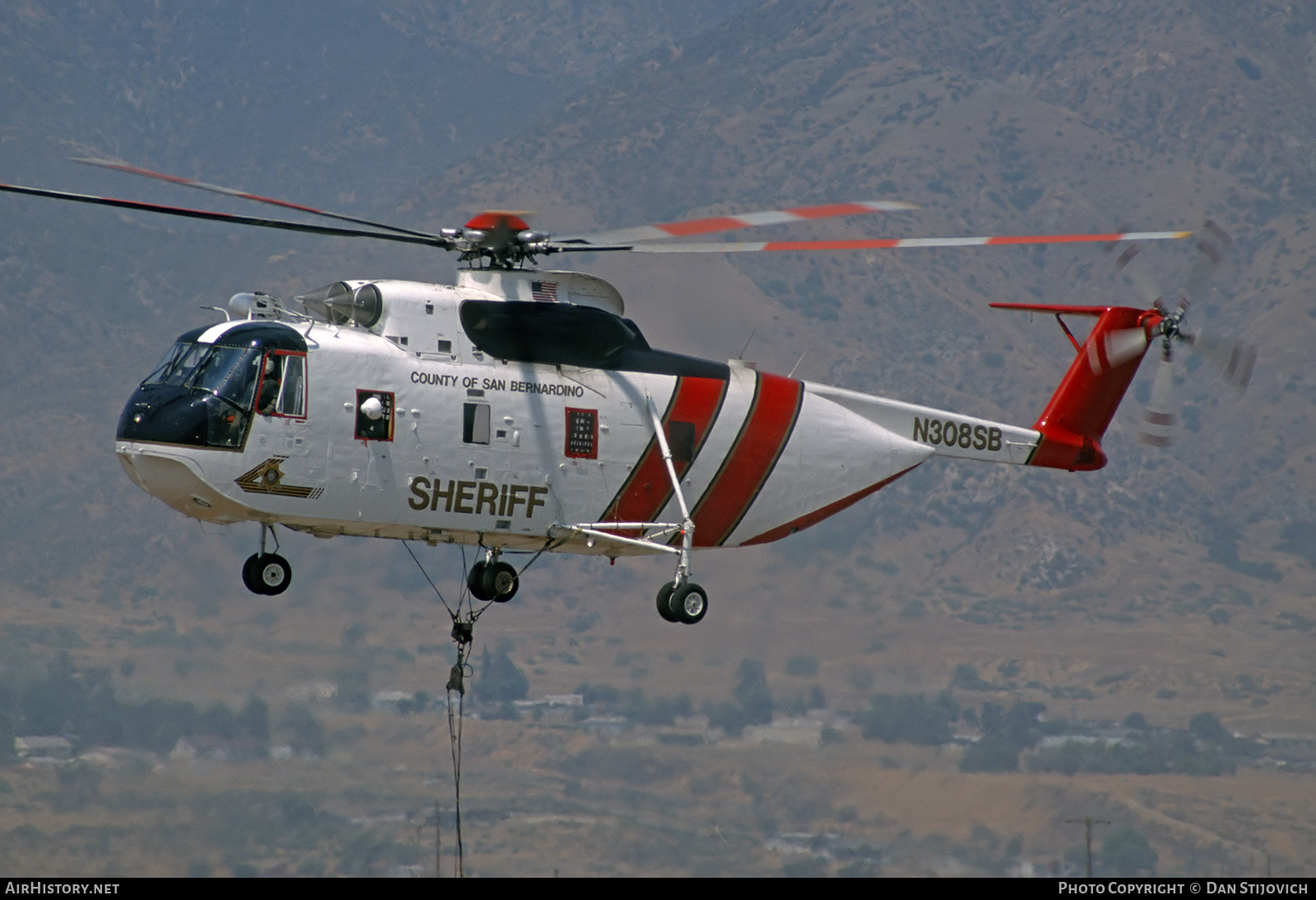 Aircraft Photo of N308SB | Sikorsky CH-3E (S-61R) | San Bernardino County Sheriff | AirHistory.net #817760