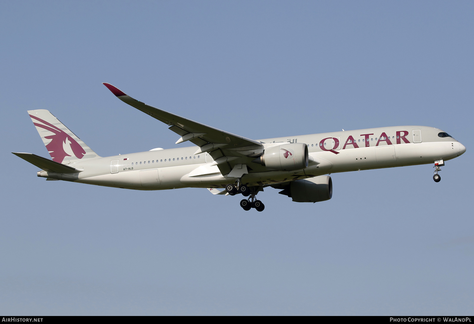 Aircraft Photo of A7-ALD | Airbus A350-941 | Qatar Airways | AirHistory.net #817821