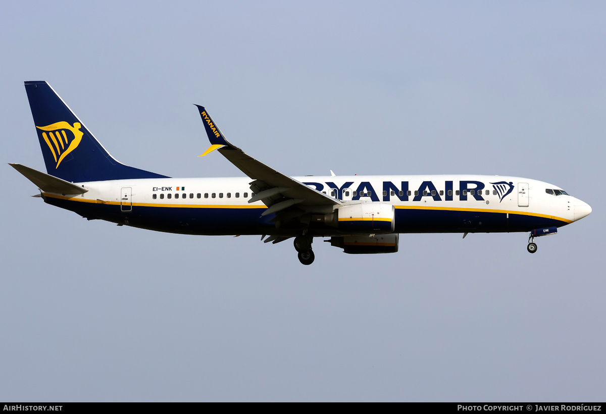 Aircraft Photo of EI-ENK | Boeing 737-8AS | Ryanair | AirHistory.net #817844