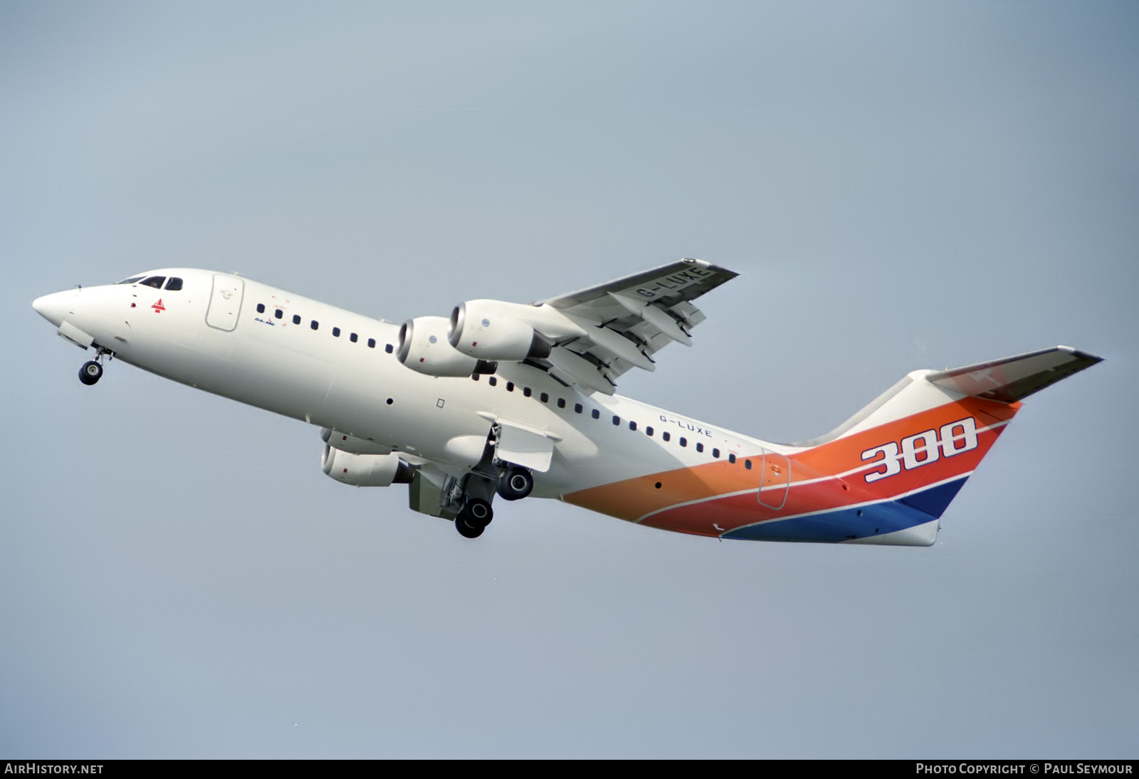 Aircraft Photo of G-LUXE | British Aerospace BAe-146-300 | British Aerospace | AirHistory.net #817880