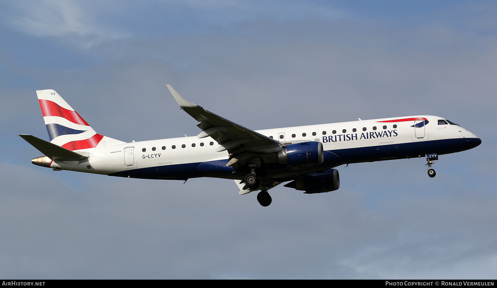 Aircraft Photo of G-LCYV | Embraer 190SR (ERJ-190-100SR) | British Airways | AirHistory.net #817913