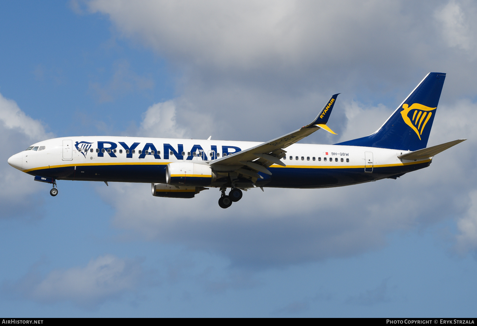 Aircraft Photo of 9H-QBW | Boeing 737-8AS | Ryanair | AirHistory.net #817936