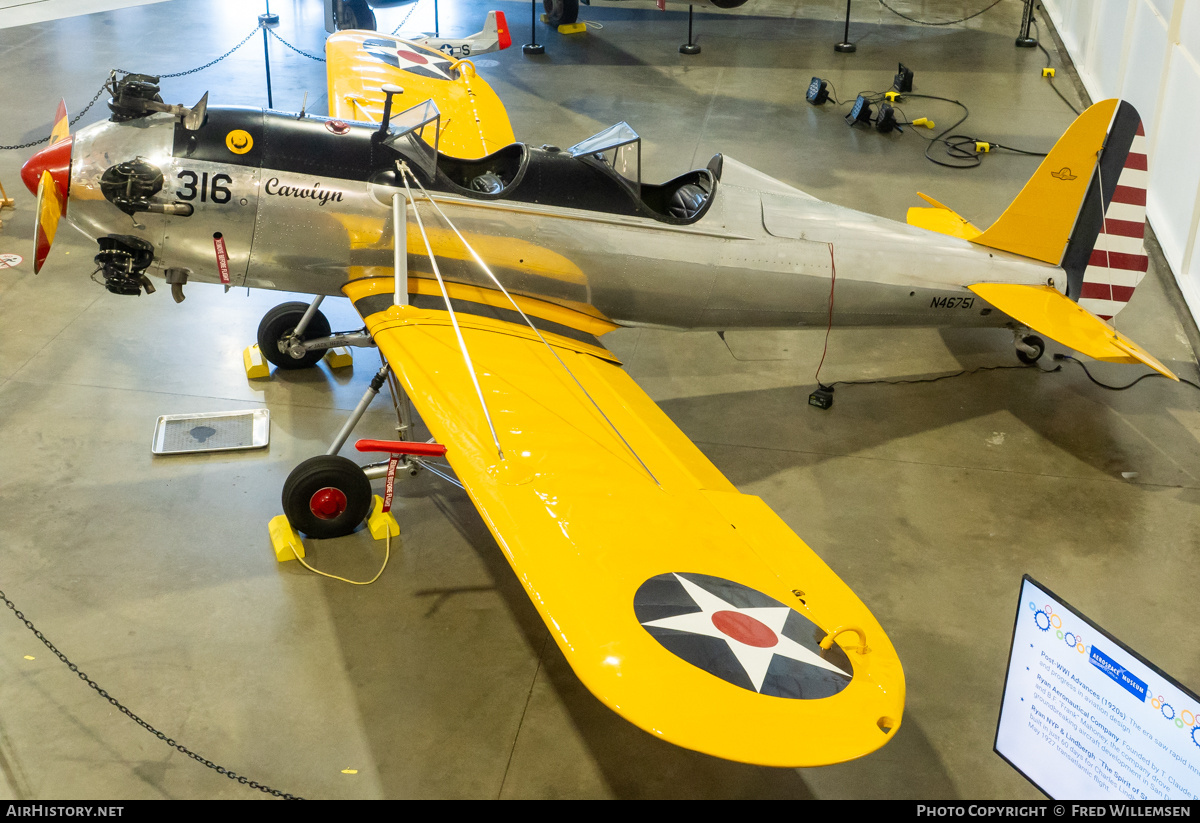 Aircraft Photo of N46751 | Ryan ST-3KR (PT-22C) | USA - Air Force | AirHistory.net #817938
