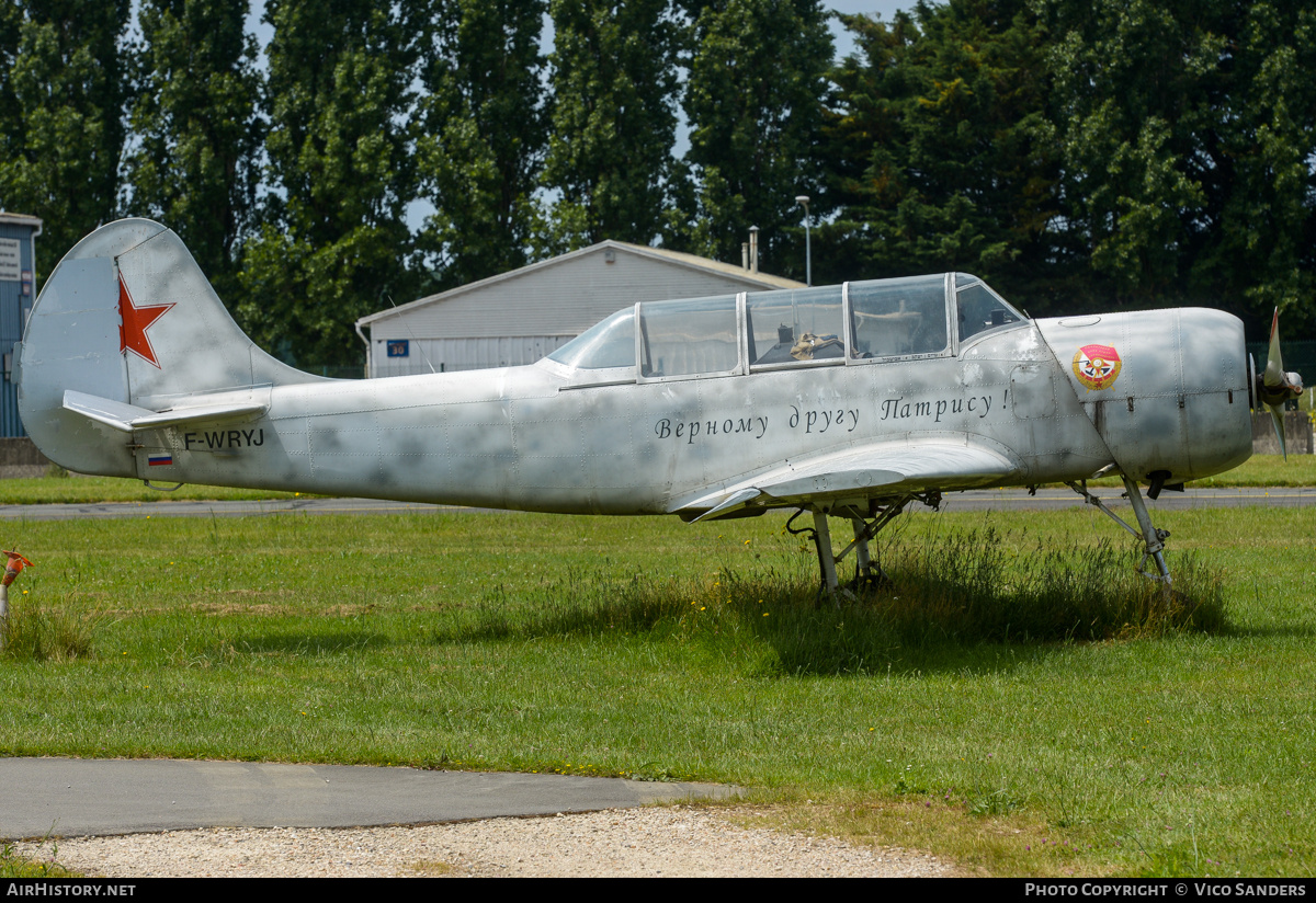 Aircraft Photo of F-WRYJ | Yakovlev Yak-52 | Soviet Union - Air Force | AirHistory.net #817956