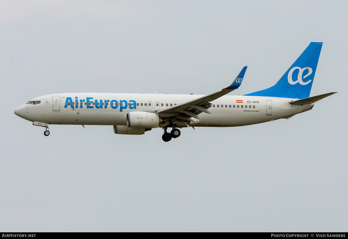 Aircraft Photo of EC-NVQ | Boeing 737-8AS | Air Europa | AirHistory.net #817957