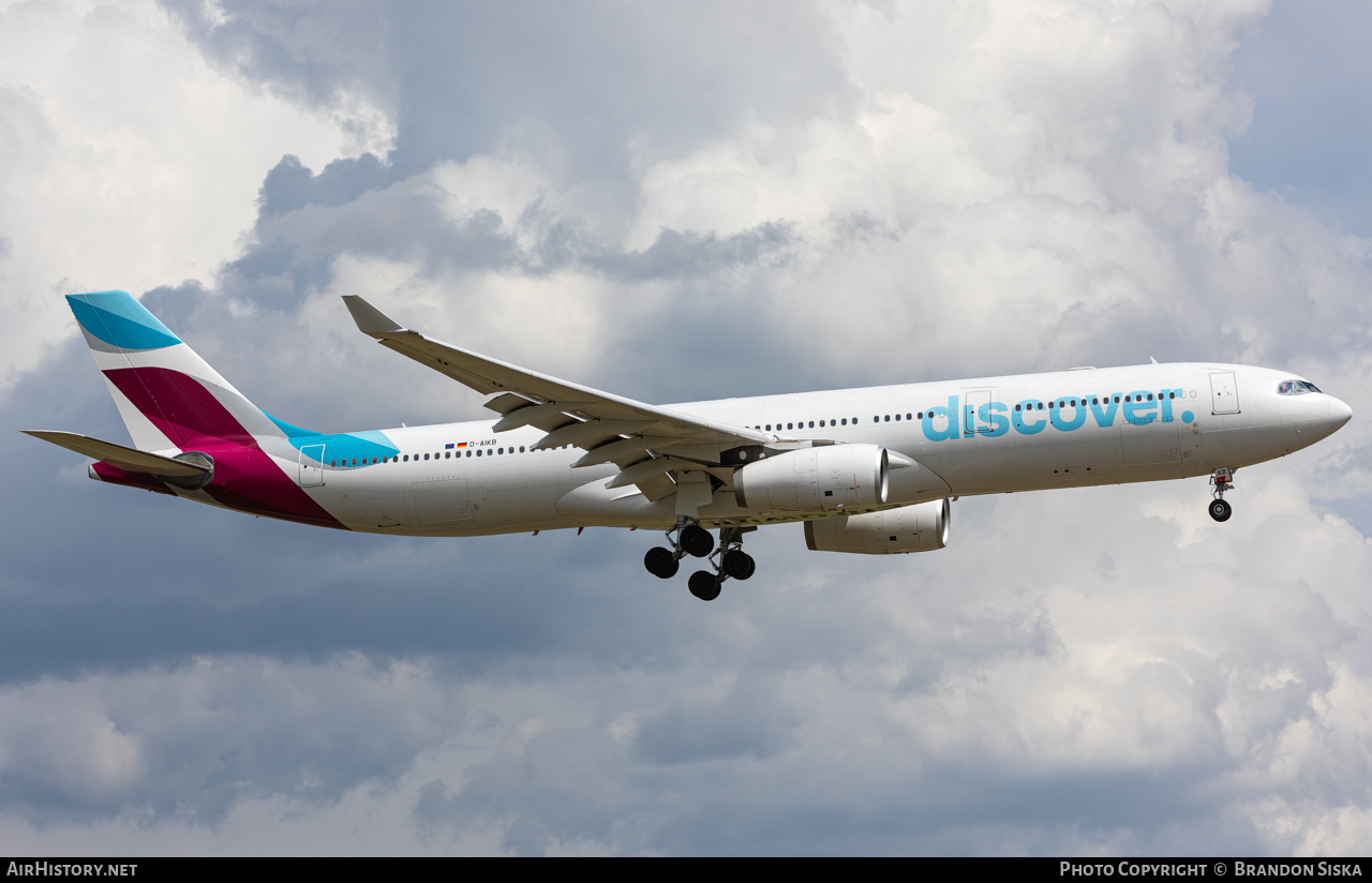 Aircraft Photo of D-AIKB | Airbus A330-343 | Discover Airlines | AirHistory.net #818060