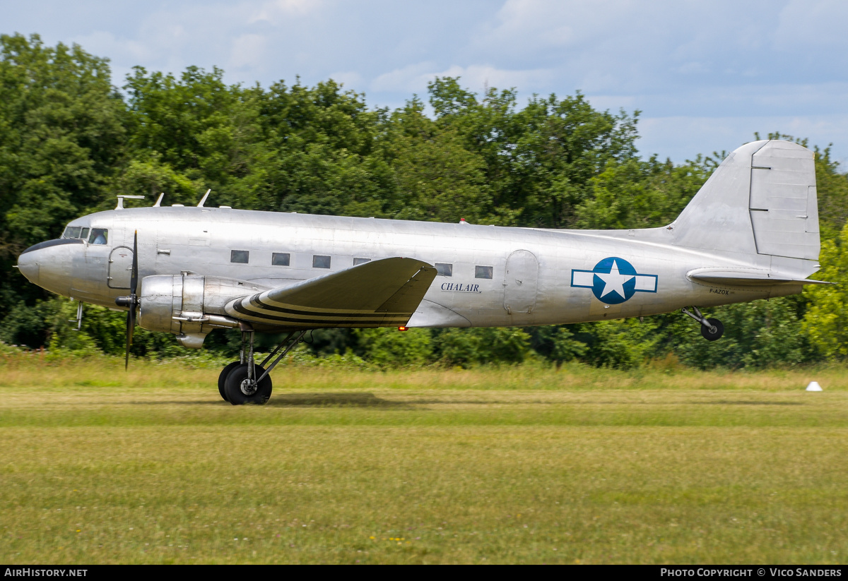 Aircraft Photo of F-AZOX | Douglas DC-3(C) | Chalair Aviation | USA - Air Force | AirHistory.net #818061