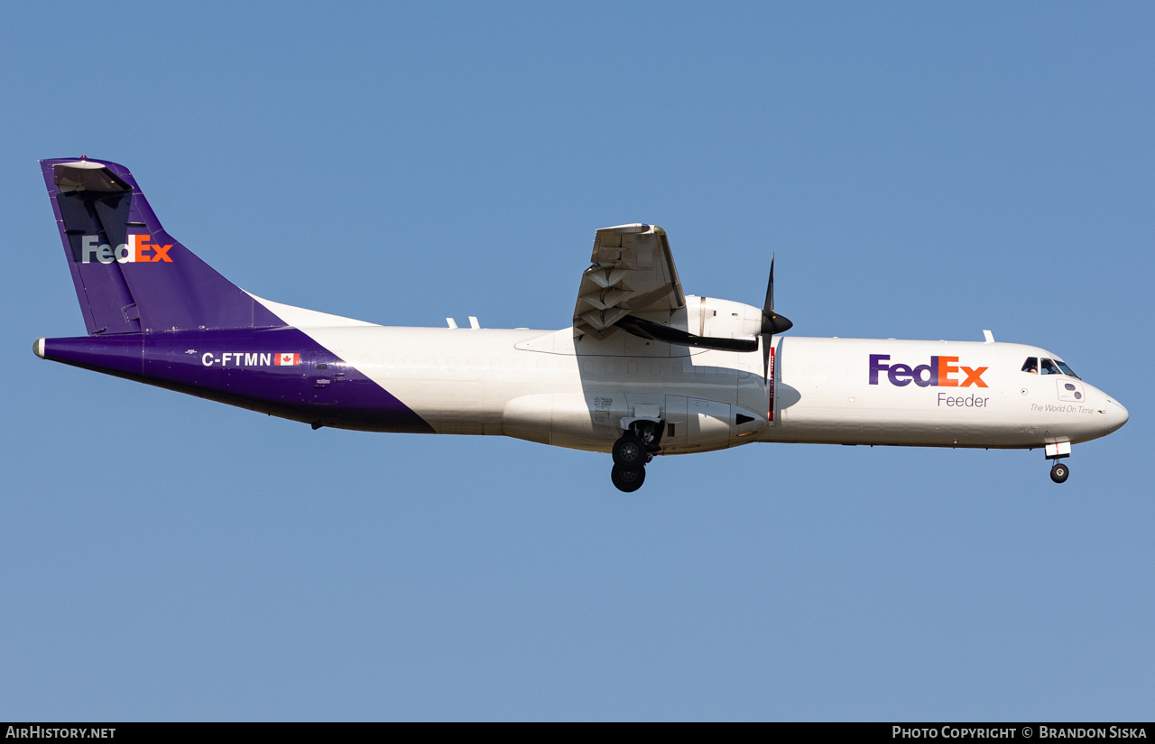 Aircraft Photo of C-FTMN | ATR ATR-72-202/F | Fedex - Federal Express | AirHistory.net #818103