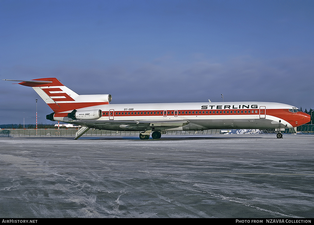 Aircraft Photo of OY-SBB | Boeing 727-2J7/Adv | Sterling Airways | AirHistory.net #818110
