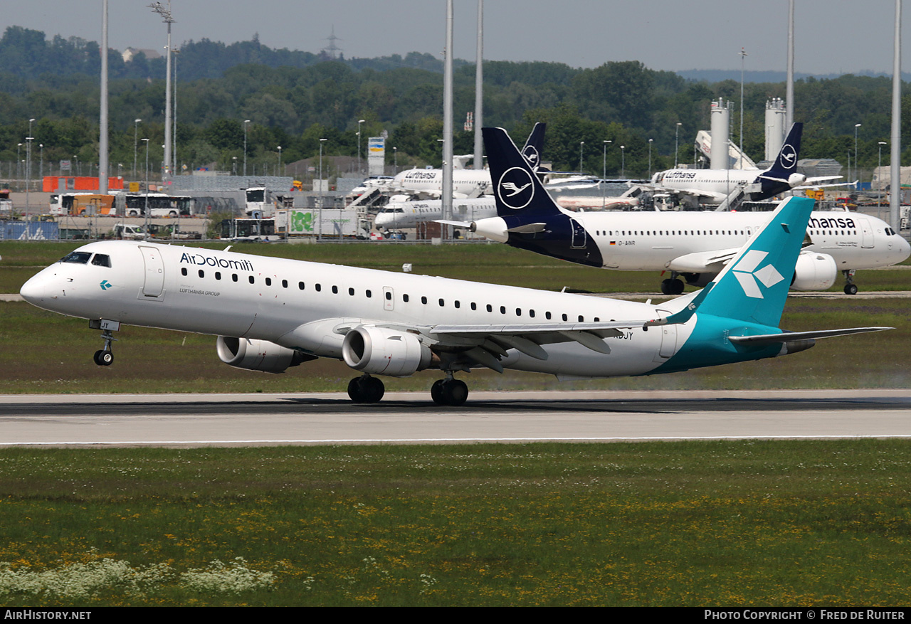 Aircraft Photo of I-ADJY | Embraer 195LR (ERJ-190-200LR) | Air Dolomiti | AirHistory.net #818215