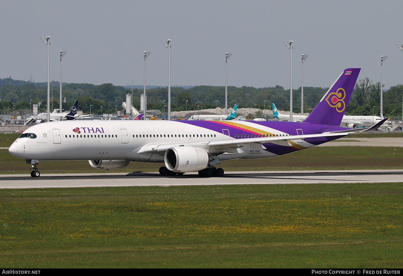 Aircraft Photo of HS-THZ | Airbus A350-941 | Thai Airways International | AirHistory.net #818216
