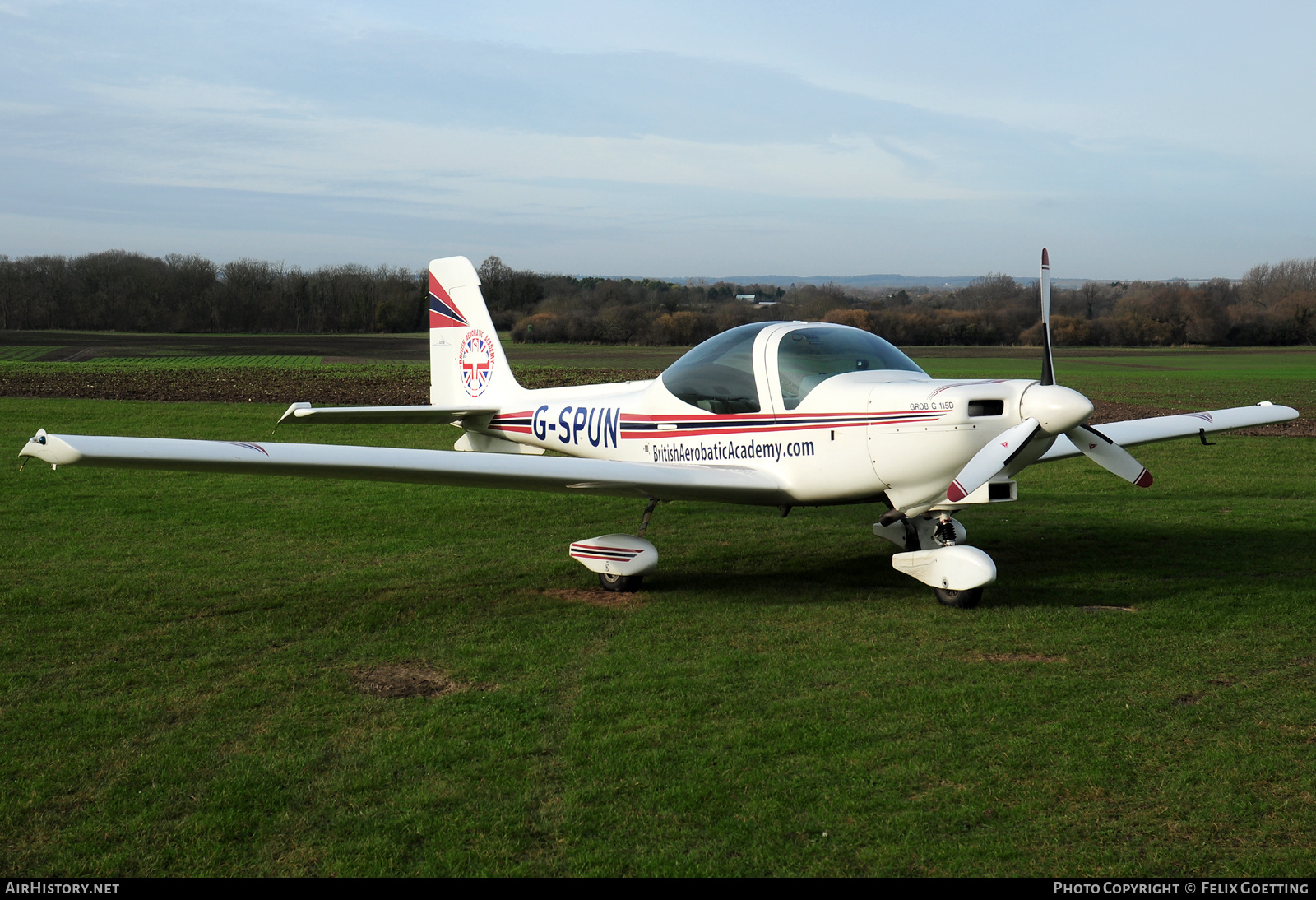Aircraft Photo of G-SPUN | Grob G-115D | British Aerobatic Acadamy | AirHistory.net #818246