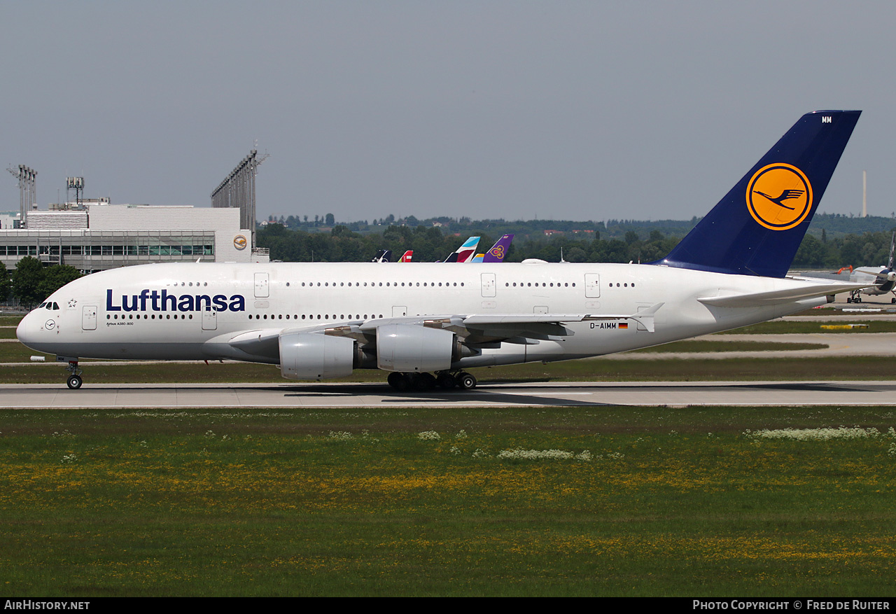 Aircraft Photo of D-AIMM | Airbus A380-841 | Lufthansa | AirHistory.net #818252