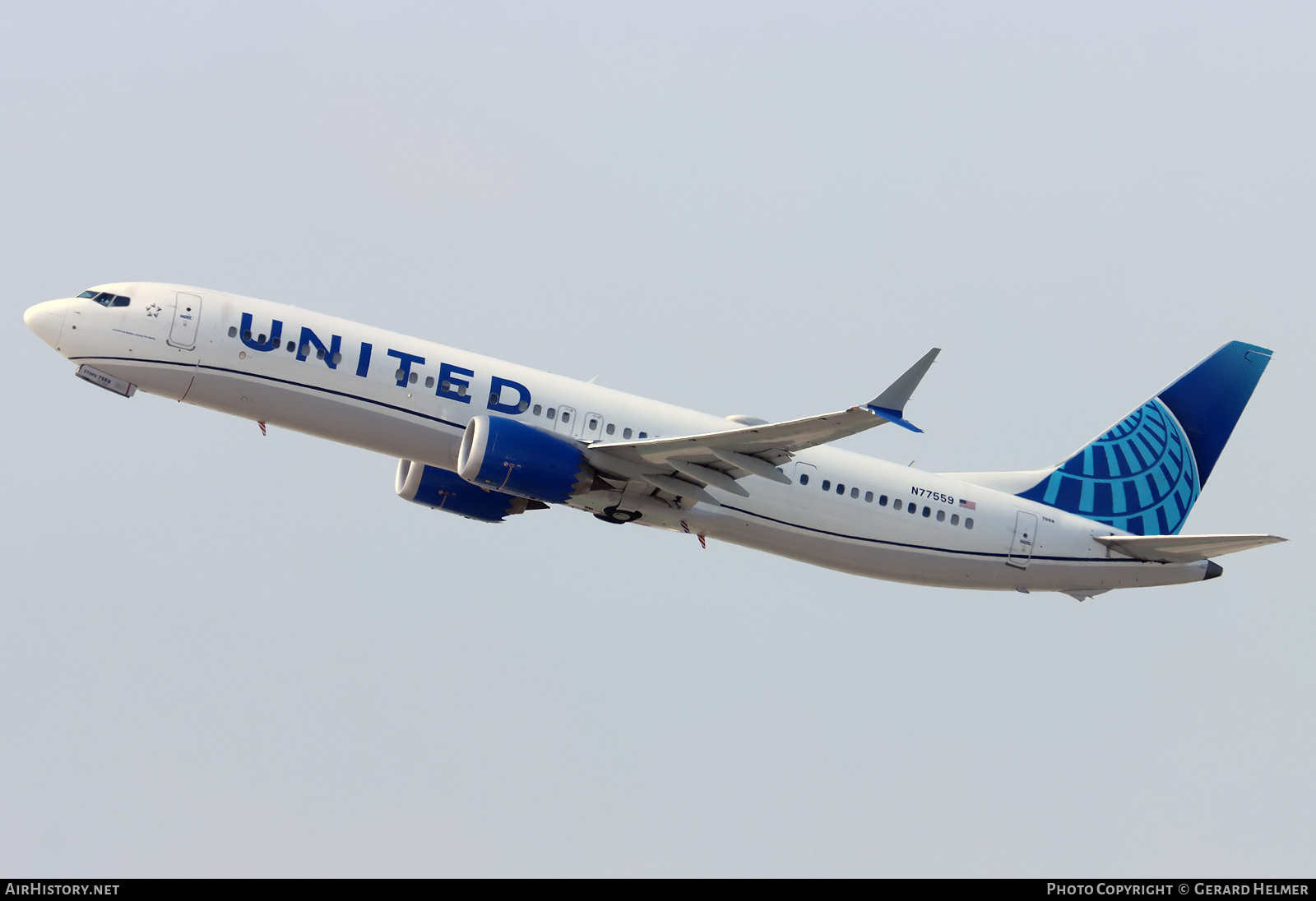 Aircraft Photo of N77559 | Boeing 737-9 BBJ Max 9 | United Airlines | AirHistory.net #818300