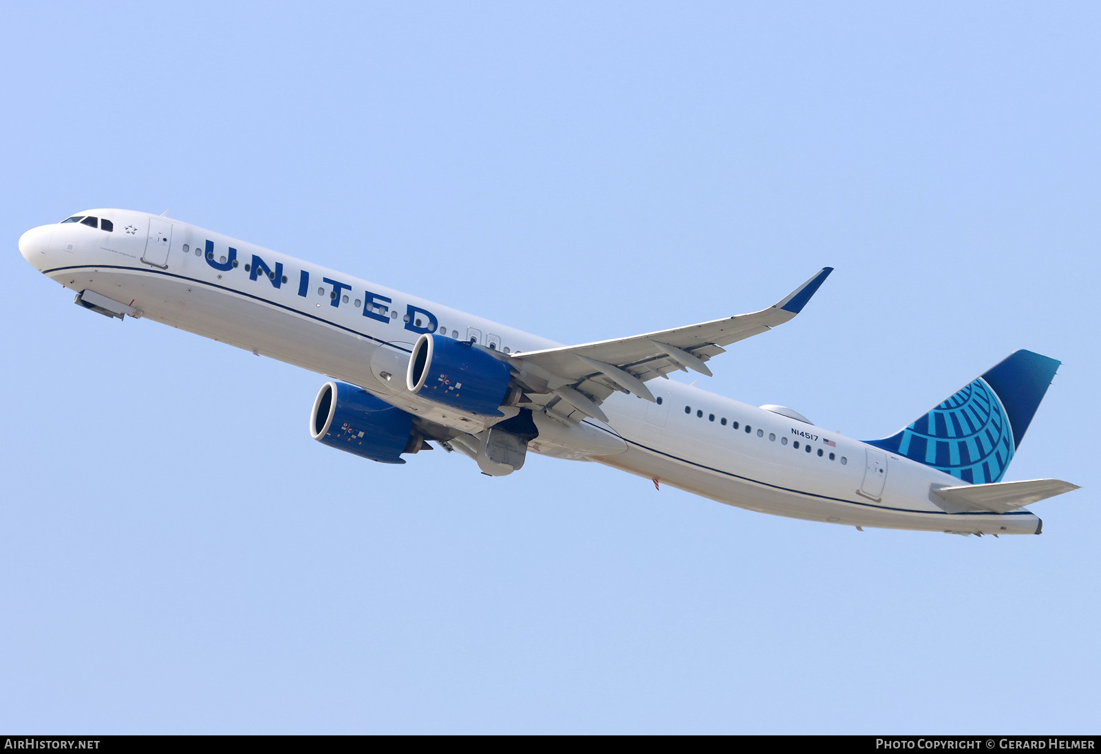 Aircraft Photo of N14517 | Airbus A321-271NX | United Airlines | AirHistory.net #818315