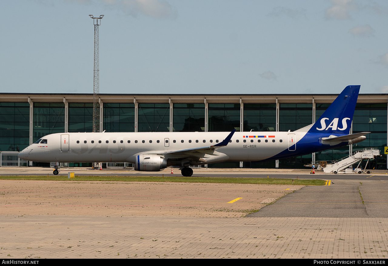 Aircraft Photo of SE-RSR | Embraer 195LR (ERJ-190-200LR) | Scandinavian Airlines - SAS | AirHistory.net #818338