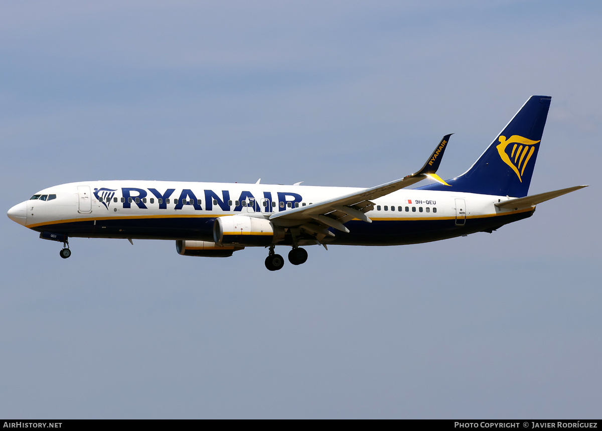 Aircraft Photo of 9H-QEU | Boeing 737-8AS | Ryanair | AirHistory.net #818350