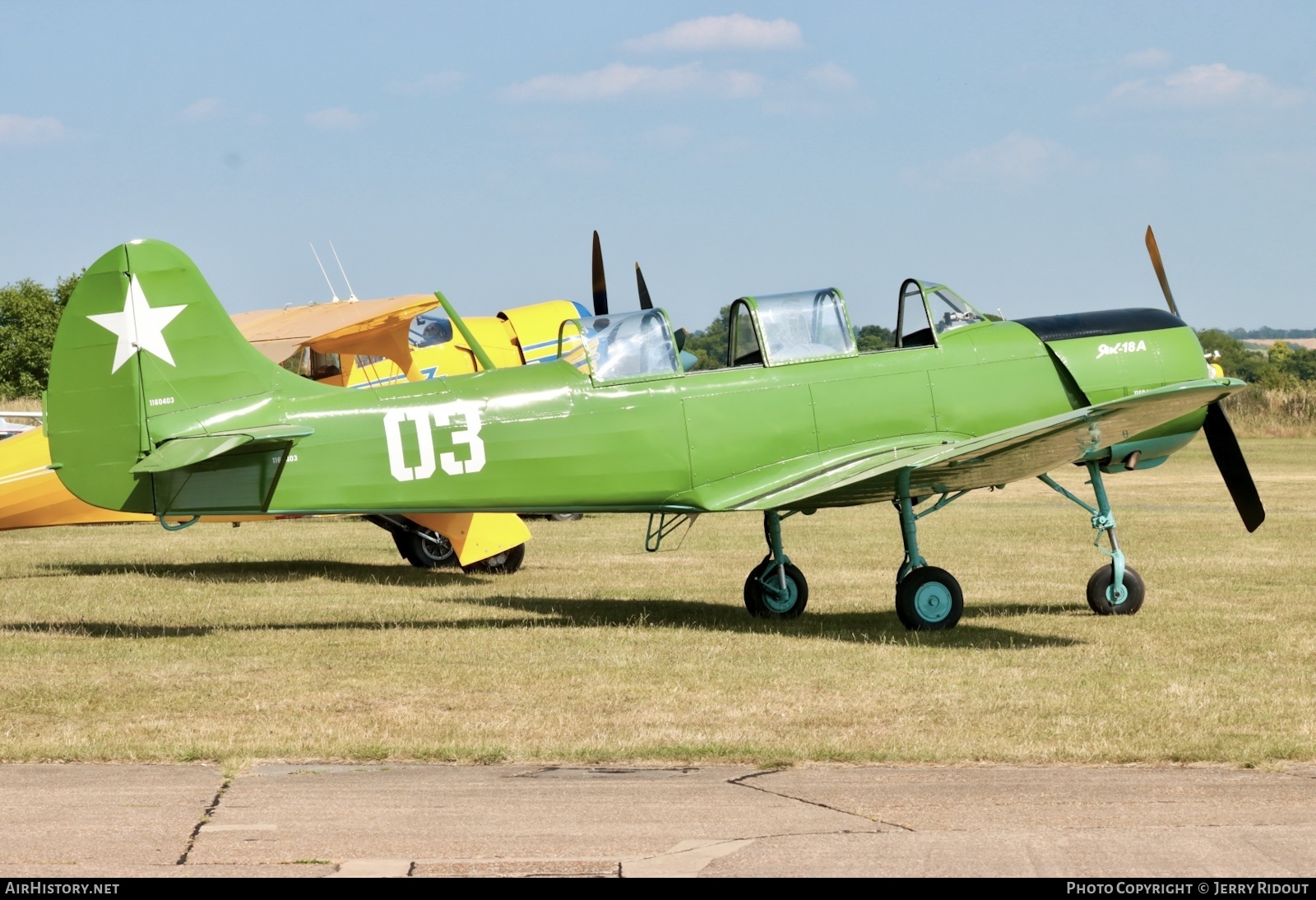 Aircraft Photo of G-CEIB / 03 | Yakovlev Yak-18A | AirHistory.net #818374