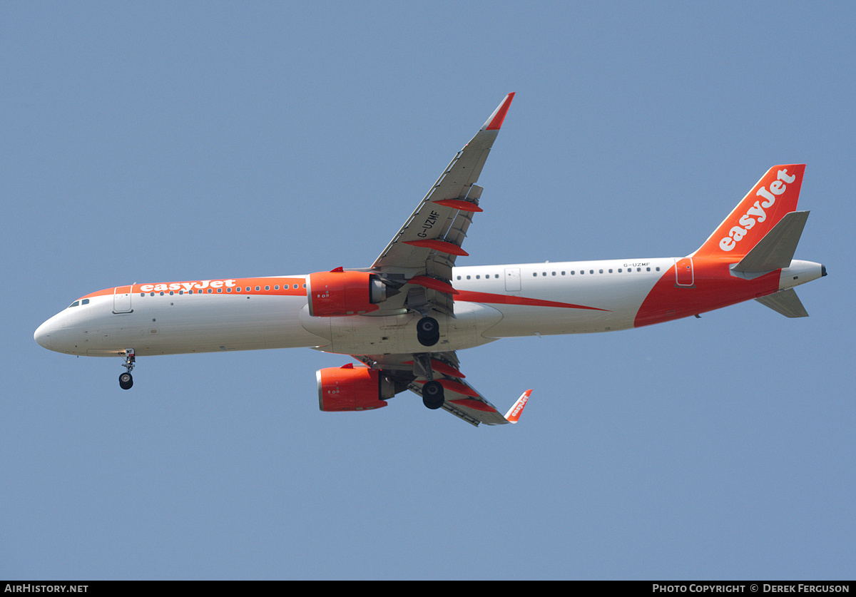 Aircraft Photo of G-UZMF | Airbus A321-251NX | EasyJet | AirHistory.net #818401