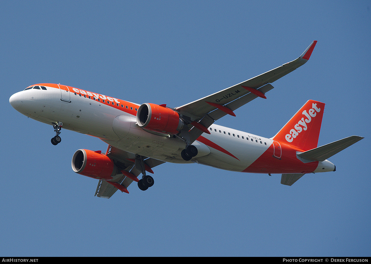 Aircraft Photo of G-UZLM | Airbus A320-251N | EasyJet | AirHistory.net #818406