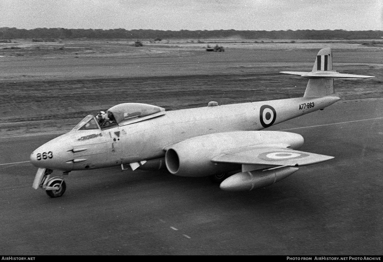 Aircraft Photo of A77-863 | Gloster Meteor F8 | Australia - Air Force | AirHistory.net #818431