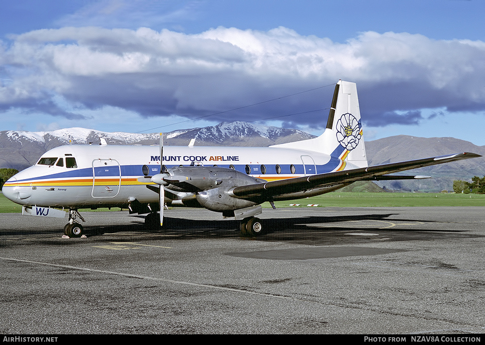 Aircraft Photo of ZK-CWJ | Hawker Siddeley HS-748 Srs2/242 | Mount Cook Airline | AirHistory.net #818432