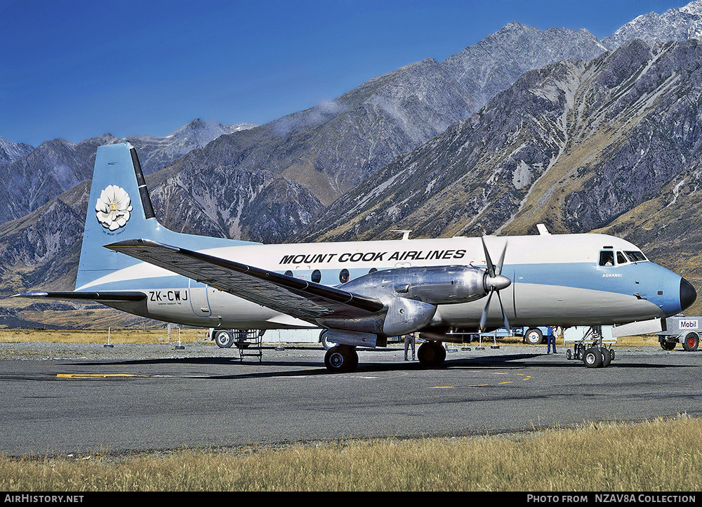 Aircraft Photo of ZK-CWJ | Hawker Siddeley HS-748 Srs2/242 | Mount Cook Airlines | AirHistory.net #818433