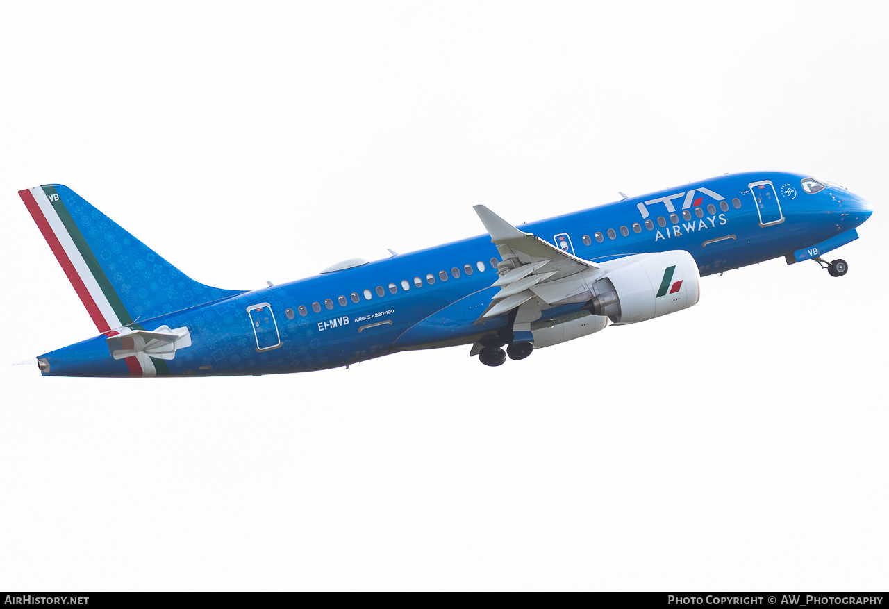 Aircraft Photo of EI-MVB | Airbus A220-100 (BD-500-1A10) | ITA Airways | AirHistory.net #818436