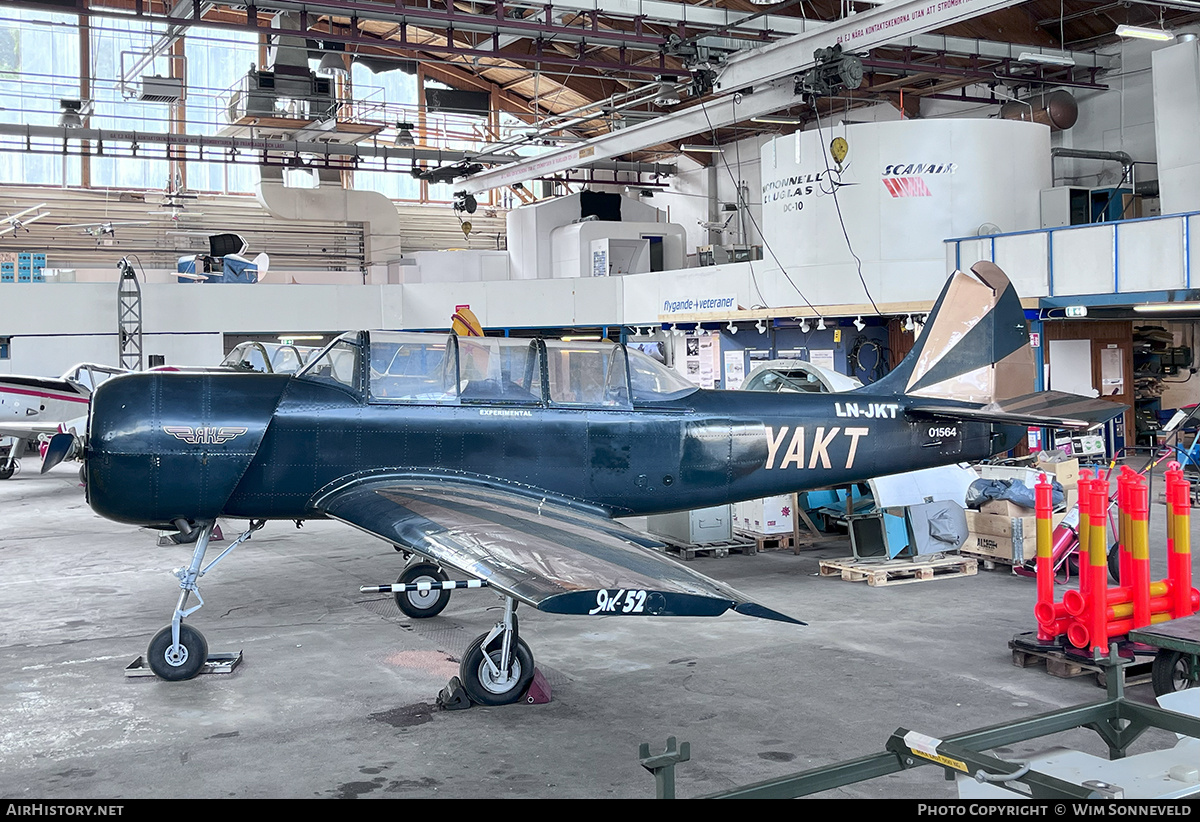 Aircraft Photo of LN-JKT | Yakovlev Yak-52 | AirHistory.net #818443