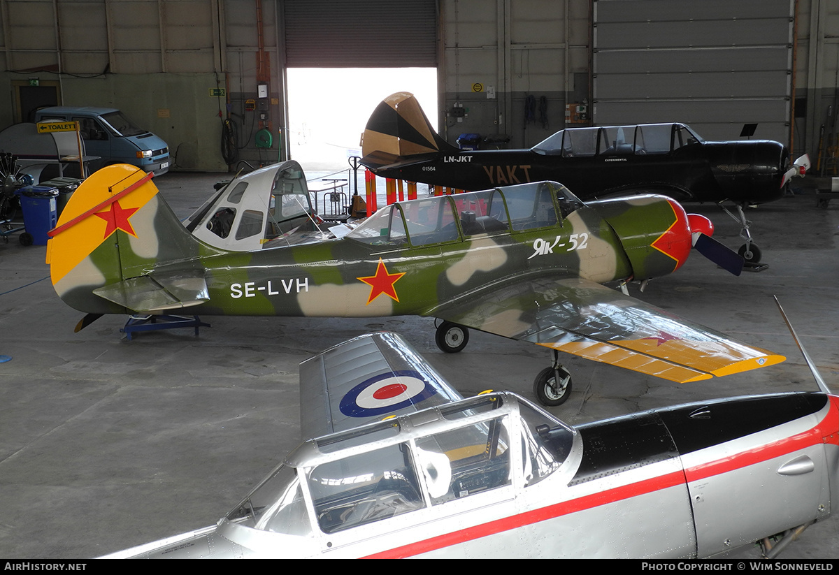 Aircraft Photo of SE-LVH | Yakovlev Yak-52 | Soviet Union - Air Force | AirHistory.net #818447