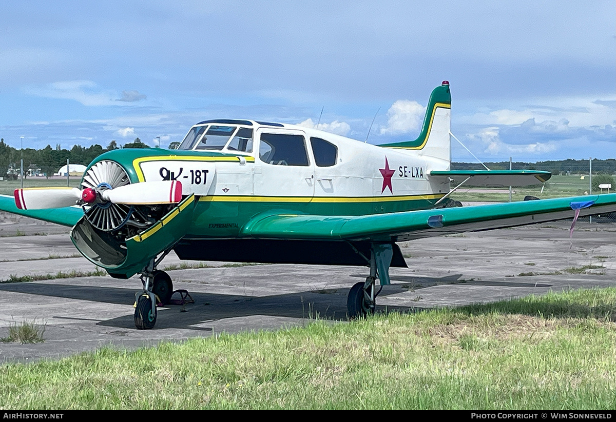 Aircraft Photo of SE-LXA | Yakovlev Yak-18T | AirHistory.net #818448